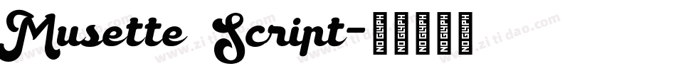 Musette Script字体转换